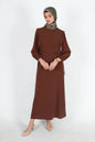 Elegantes Stillkleid aus Medine-Seide mit Bindedetail